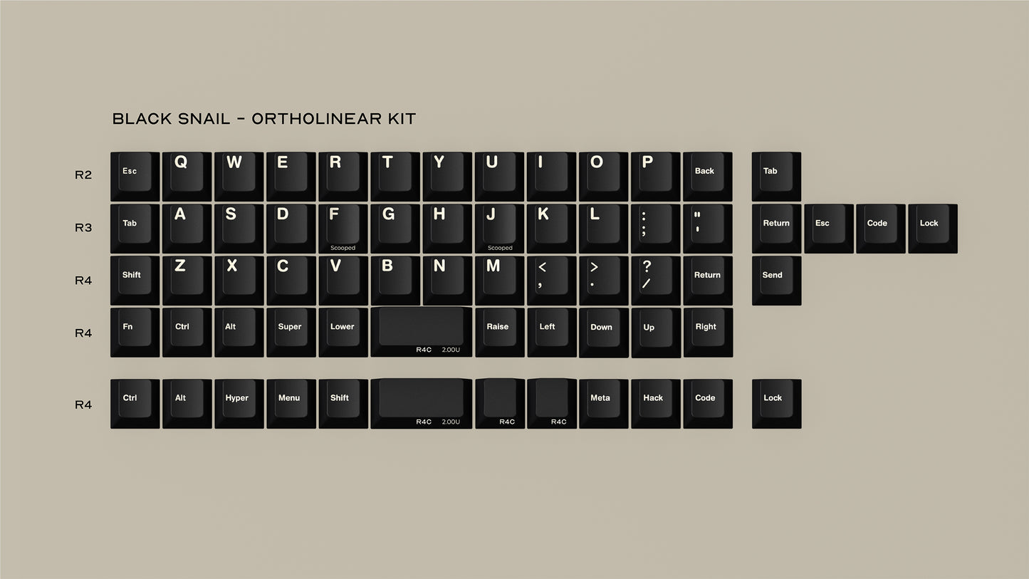 GMK BLACK SNAIL