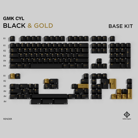 GMK CYL Black & Gold