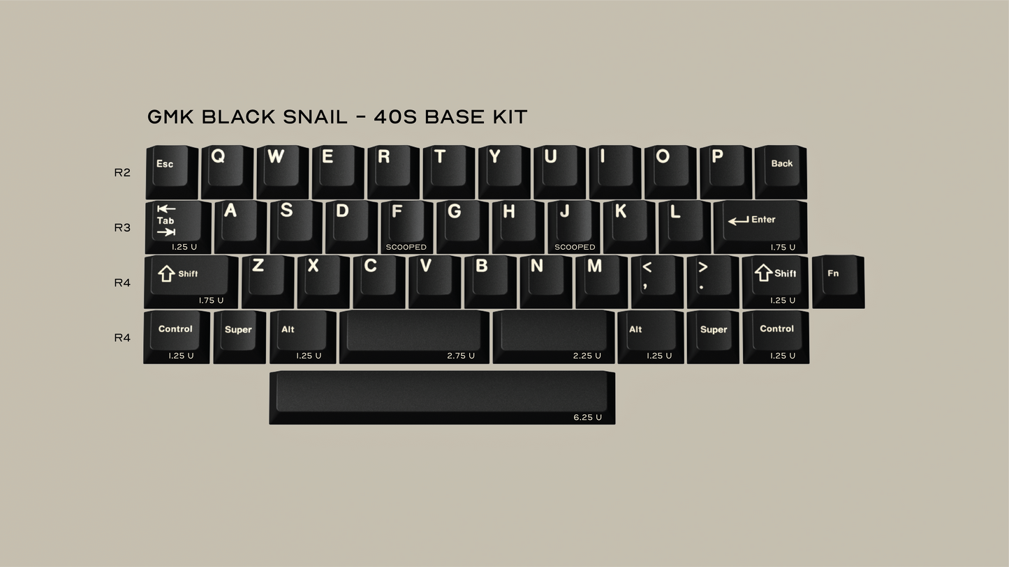 GMK BLACK SNAIL