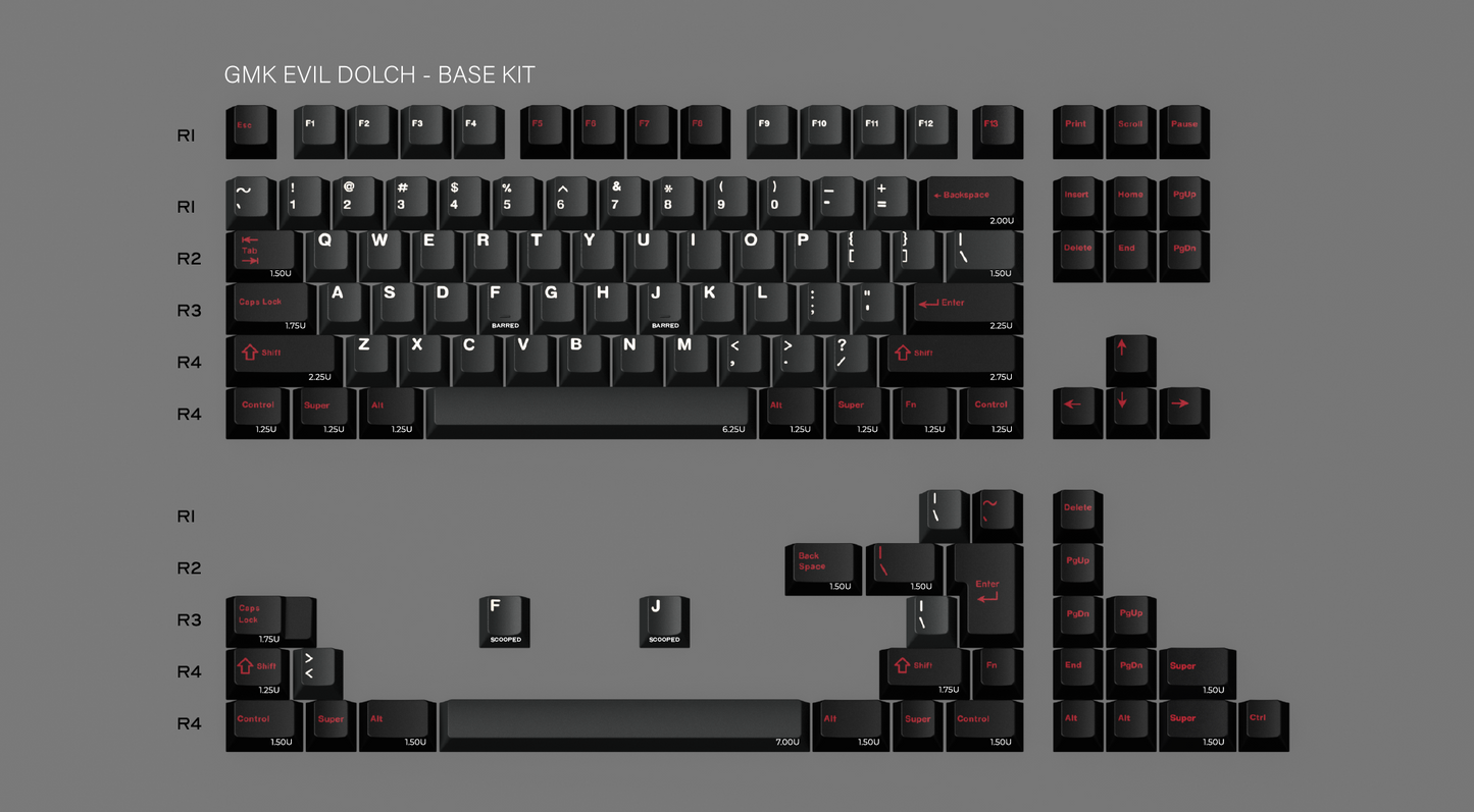GMK Evil Dolch The Split