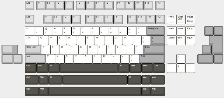 Galatea TKL F12/F13 Compatible PCB