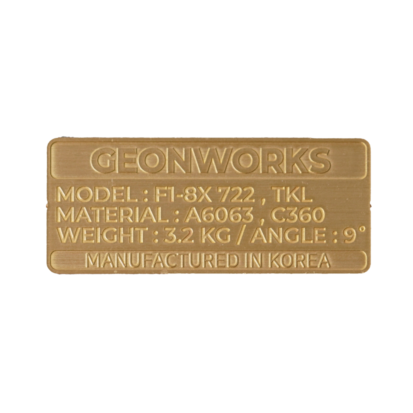 Metal Tag for F1-8X 722