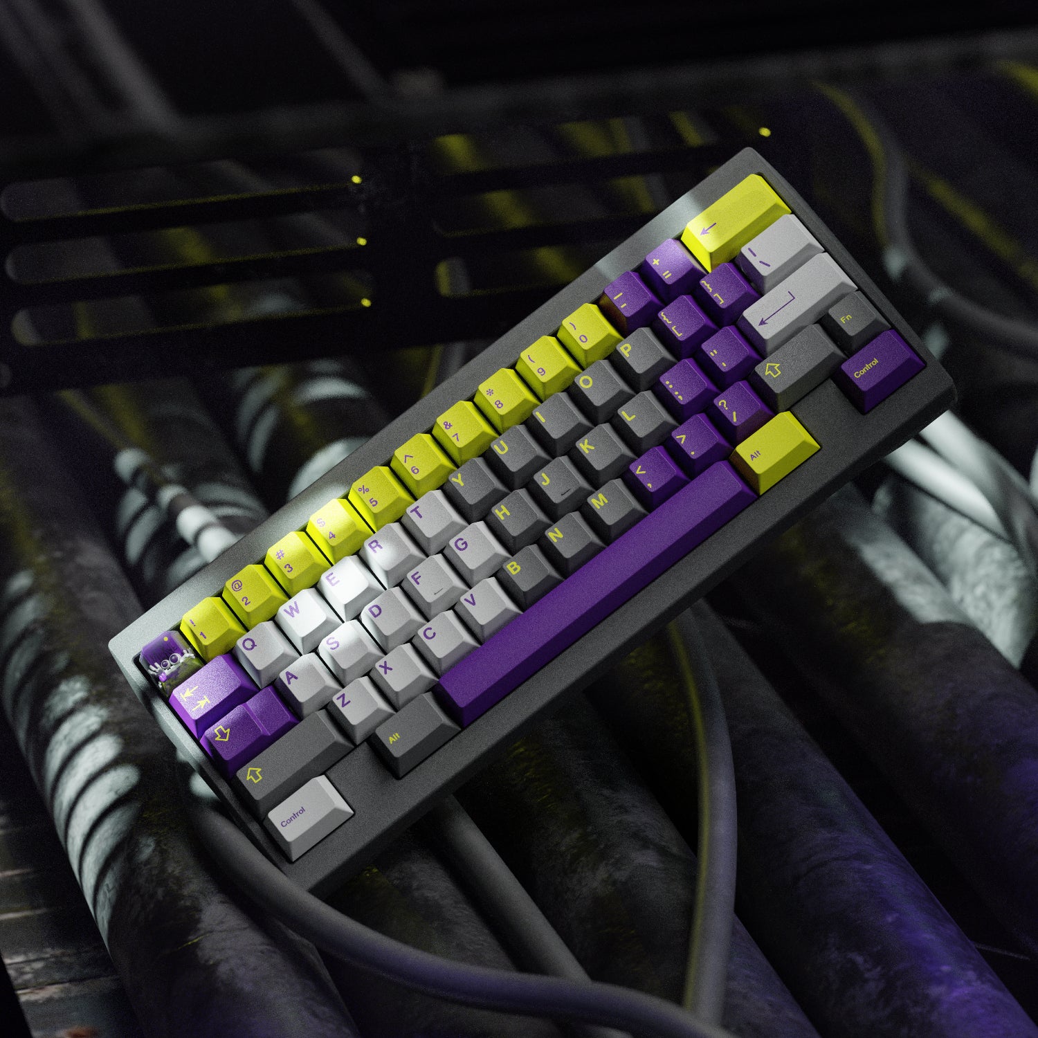 geoworks f2-84 + gmk lavender 自作キーボード geoworks f2-84 + gmk