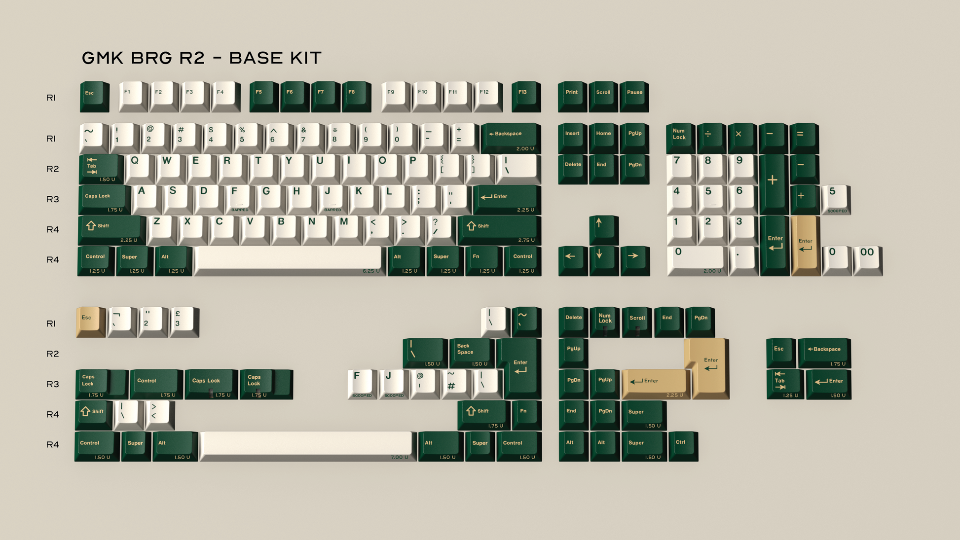 キーボード GMK British Racing Green Base + Alpha GMK_BRG_KIT-01_1.png?v=