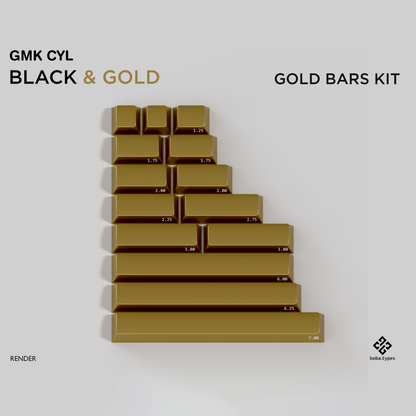 [Group Buy] GMK CYL Black & Gold