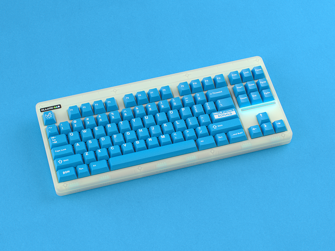 [Group Buy] GMK Unobtainium Blue