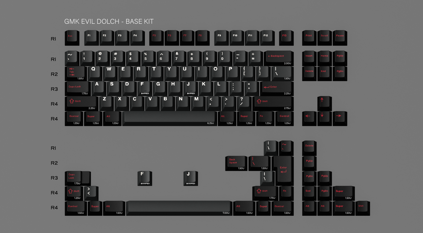 [Group Buy] GMK Evil Dolch The Split