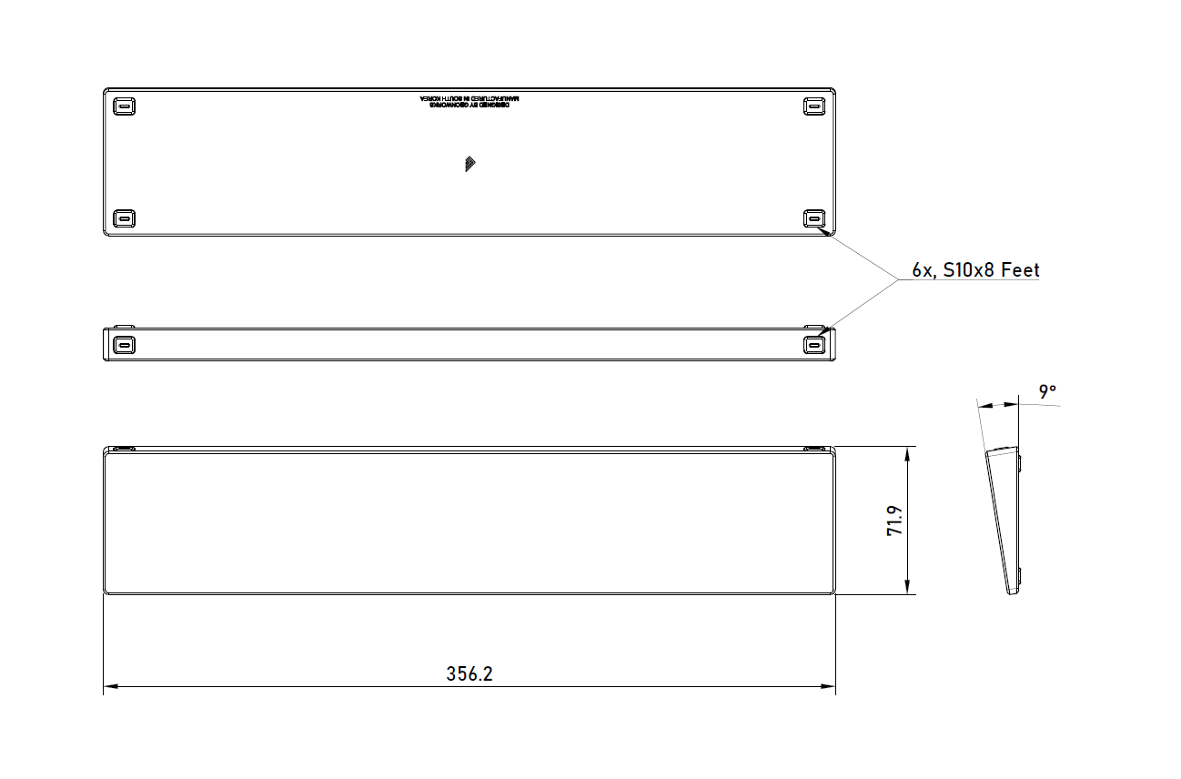 Wristrest for F1-8X V2
