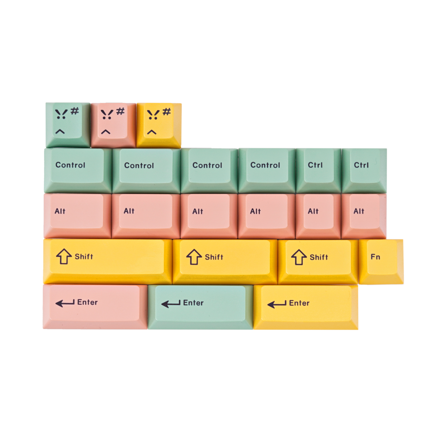 Mint Accent/Extension PBT Dye-sub Keycap